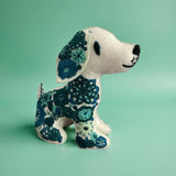 Embroidered felt dog - FolkProject