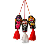 Coffin Catrina, Mariachi and Calaca Day of Dead Ornament -