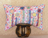Embroidered Sofia lumbar pillow - FolkProject