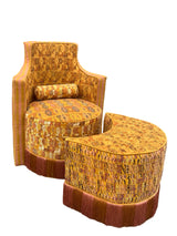 Sol y Luna armchair and stool mustard third party view right- FolkProject