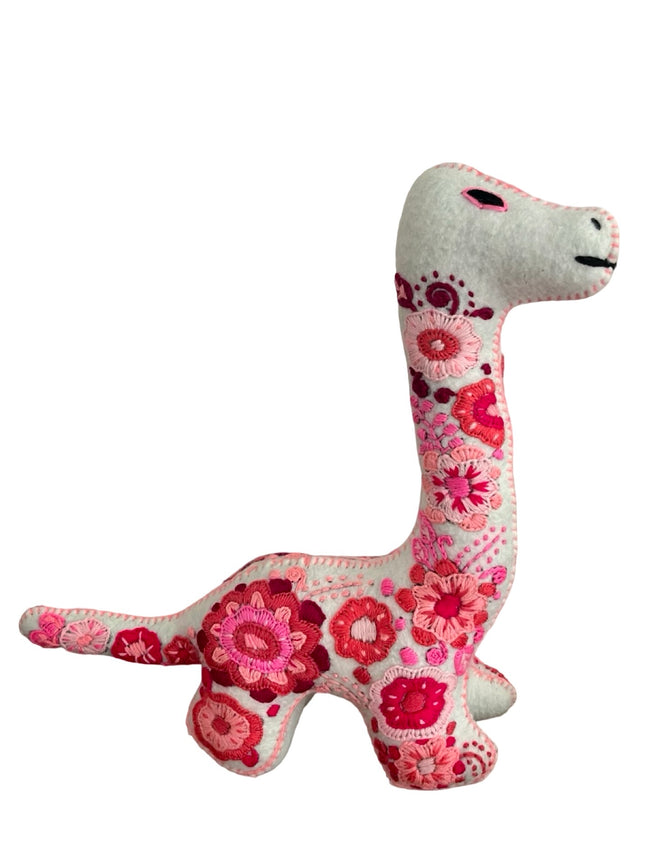 Embroidered felt brachiosaurus - FolkProject