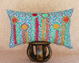 Embroidered Sofia lumbar pillow - FolkProject