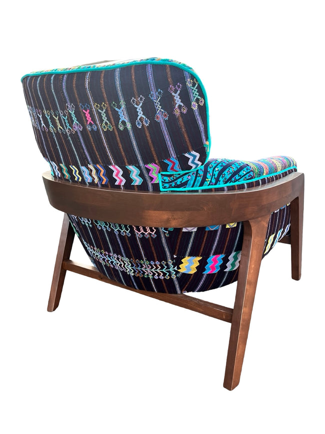Lourdes armchair back third party view right- FolkProject