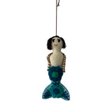 Handcrafted Mermaid- Sirena Felt Ornament -