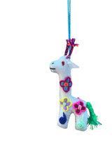 Felt giraffe ornament multicolor - FolkProject