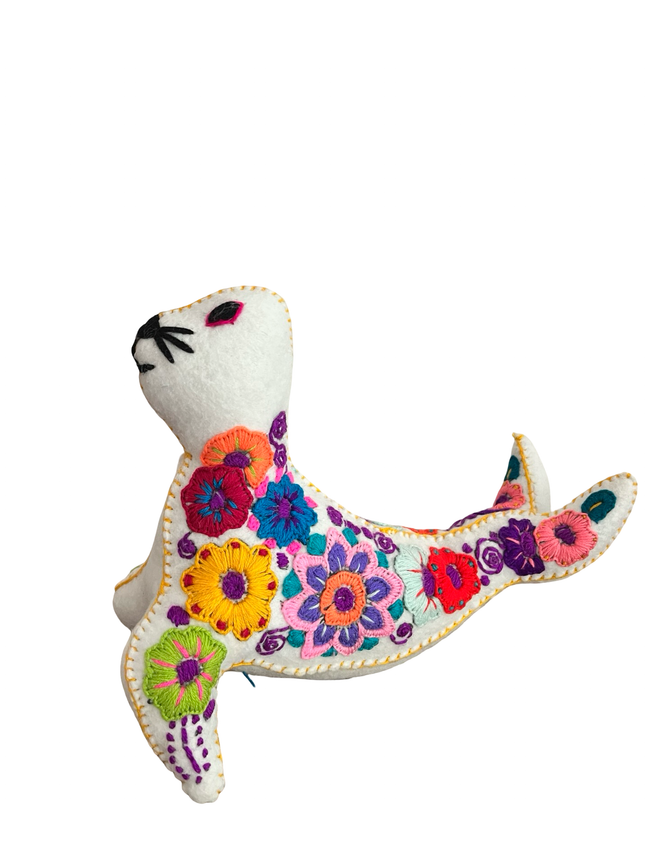 Embroidered felt seal - FolkProject