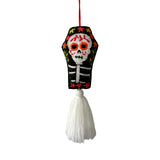 Coffin Catrina, Mariachi and Calaca Day of Dead Ornament -