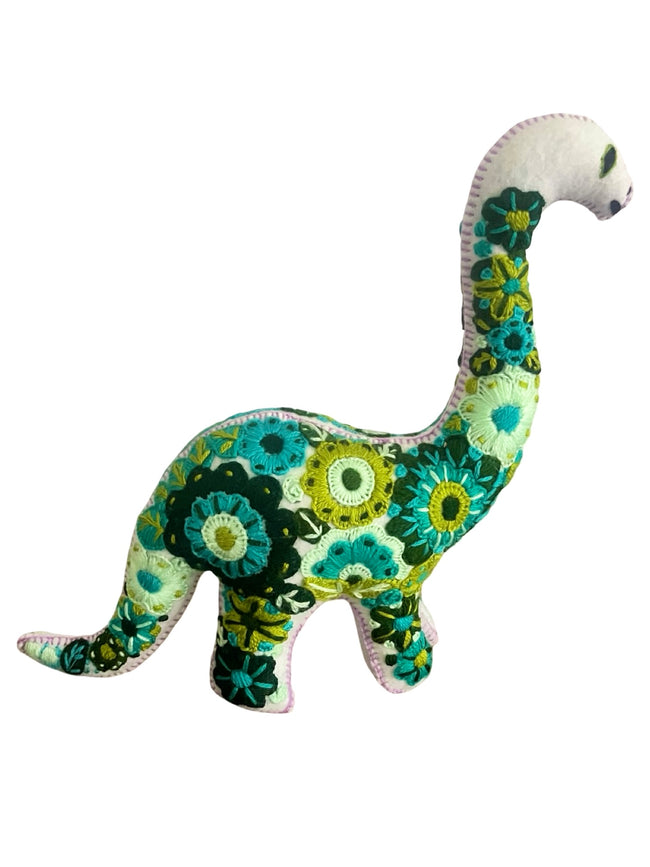 Embroidered felt brachiosaurus - FolkProject