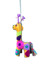 Felt giraffe ornament multicolor - FolkProject