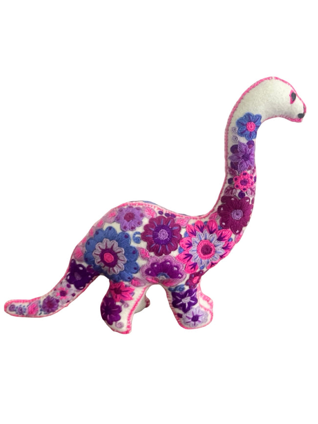 Embroidered felt brachiosaurus - FolkProject