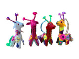 Felt giraffe ornament multicolor - FolkProject