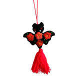 Embroidered Felt Bat Ornament -