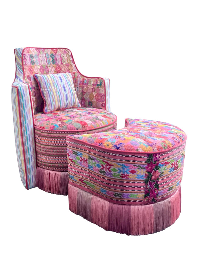 Sol y Luna armchair and stool third party view- FolkProject
