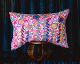 Embroidered Sofia lumbar pillow - FolkProject