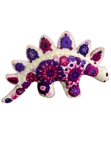 Embroidered felt stegosaurus - FolkProject