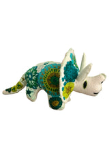 Embroidered felt triceratops dinosaurs - FolkProject