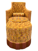 Sol y Luna armchair face view mustard- FolkProject