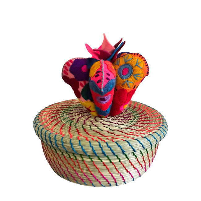 Flowering Cactus Tortilla Basket -