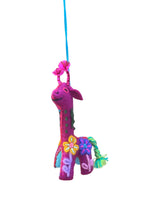 Felt giraffe ornament multicolor - FolkProject