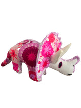 Embroidered felt triceratops dinosaurs - FolkProject