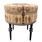 Magdalena wingback chair and ottoman ottoman view- FolkProject
