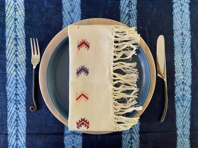 Set of 4 napkins arrows harvest - FolkProject