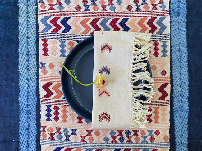 Set of 4 napkins arrows harvest - FolkProject