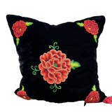 Embroidered velvet Mila pillow - FolkProject